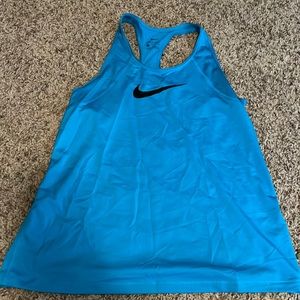 Blue Nike tank top